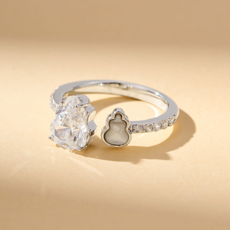 Lian Elegant Zircon Gourd Ring - R16267K001 [5PQK5HG3]
