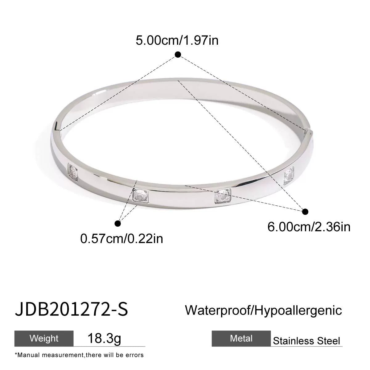 Odessa Stackable Bracelets - JDB201272-S [C9U1ZQ5U]