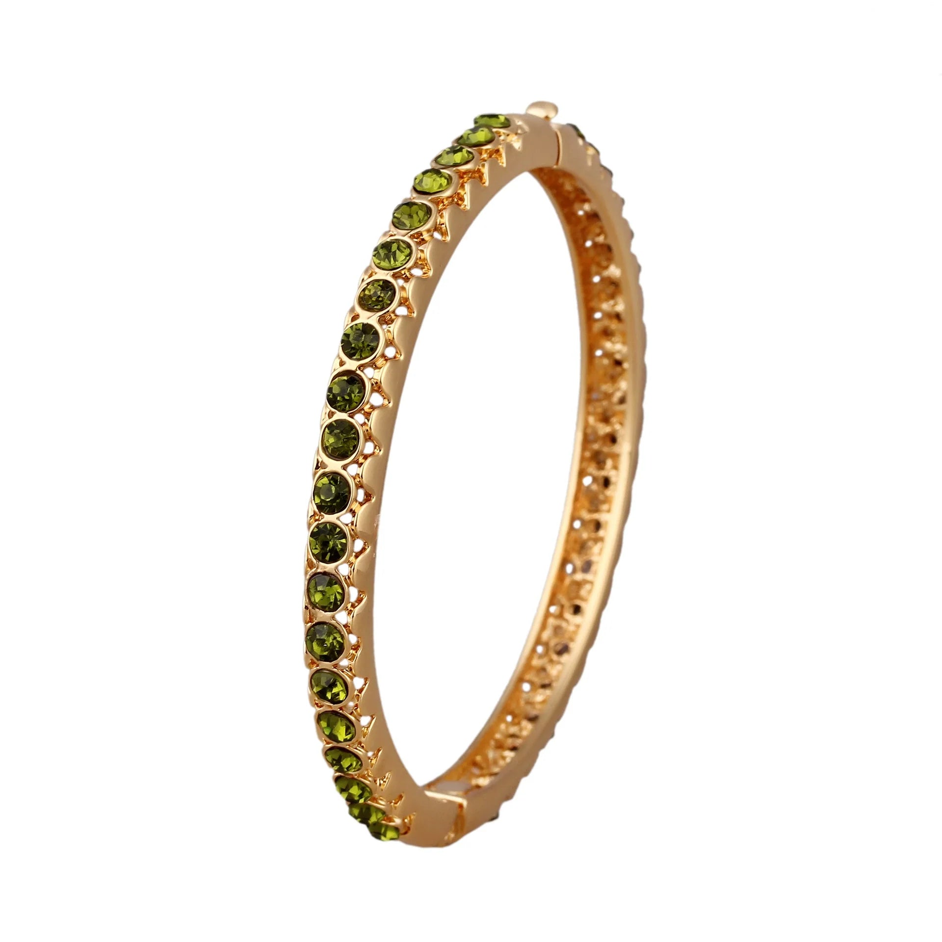 Audrey CloisonnŽ Crystal Bangle - Green