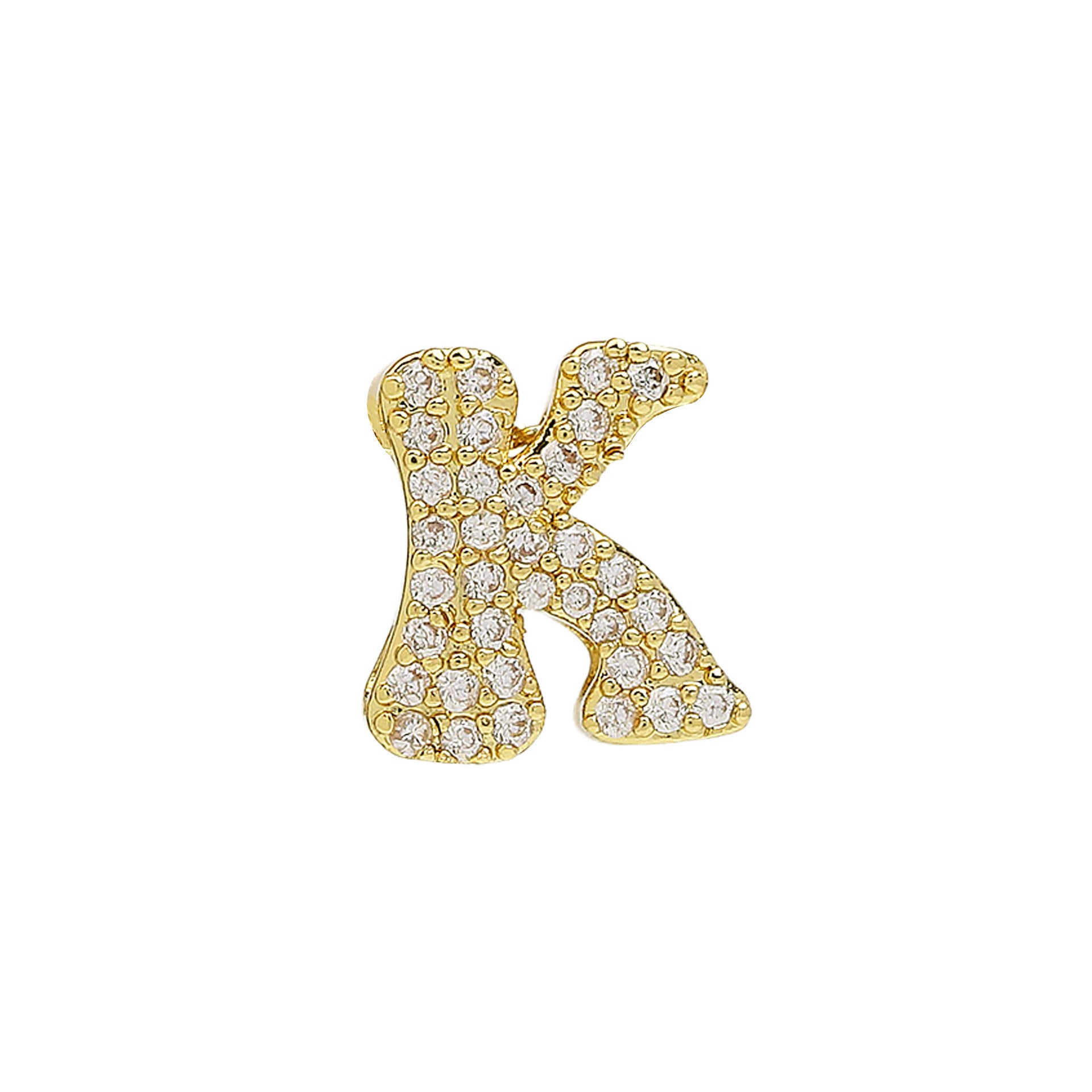 Katheryn Pave Initial Necklace - K [CBRI0ISR]