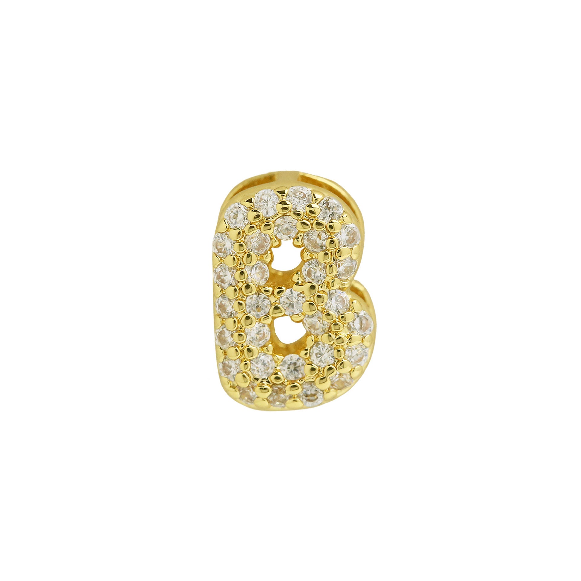 Makinley Bubble Letter Charm - Gold Pendant B [PAAKGUHJ]