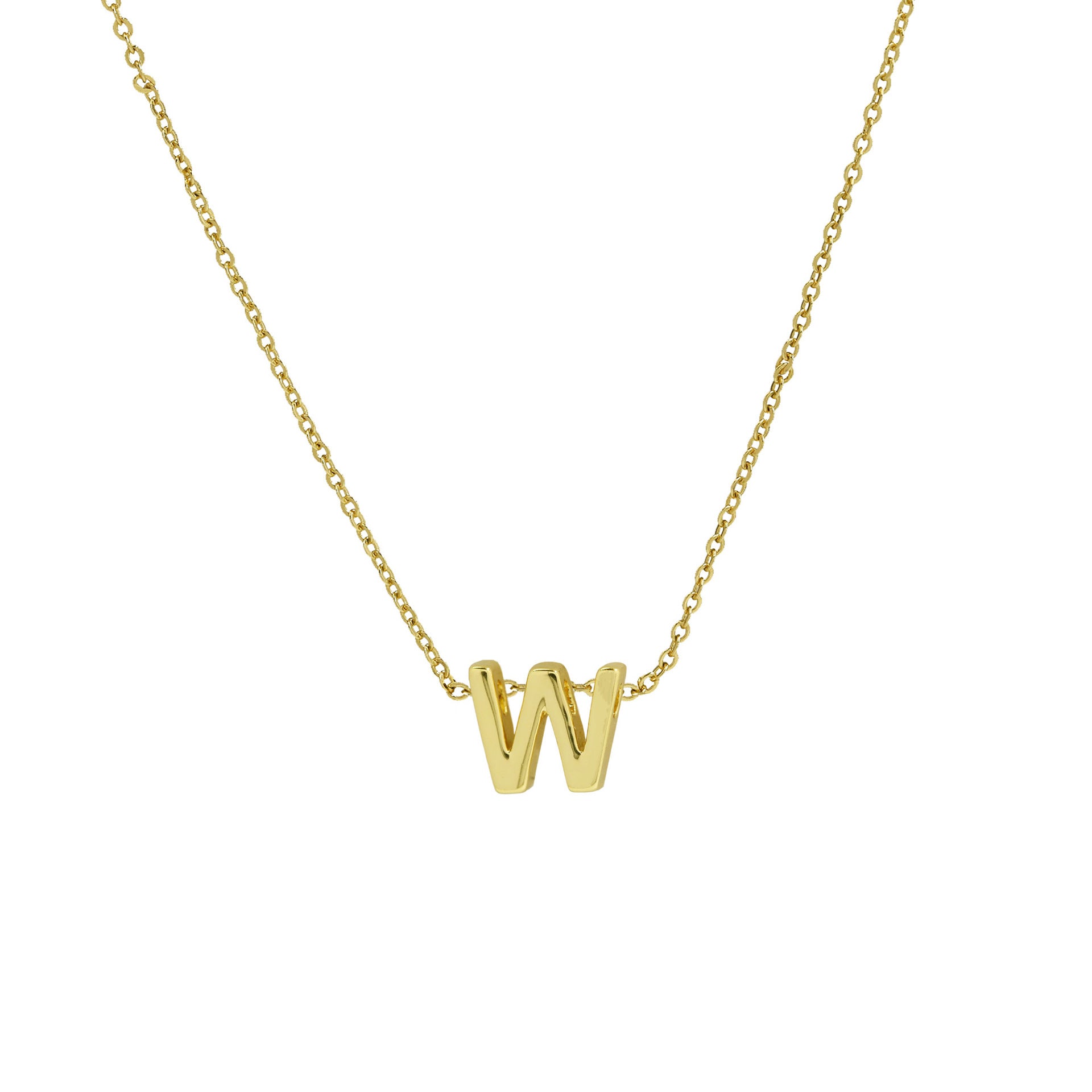Agnes Initial Pendant Necklace - W [62PNTIJX]