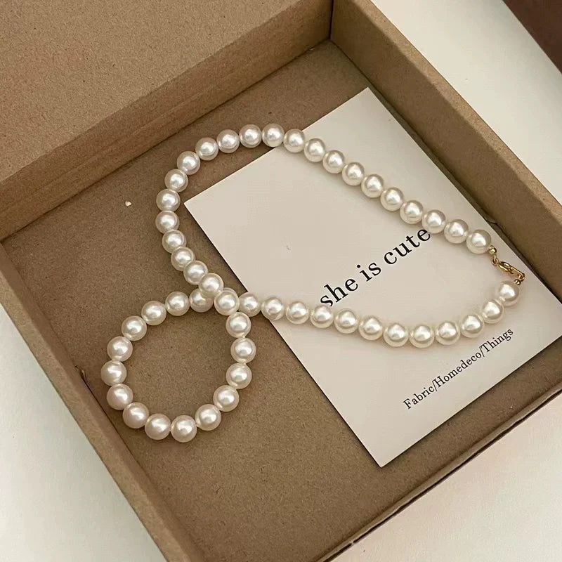 Camilah Delicate Pearl Necklace - 0.8cm Pearl, 45cm Length