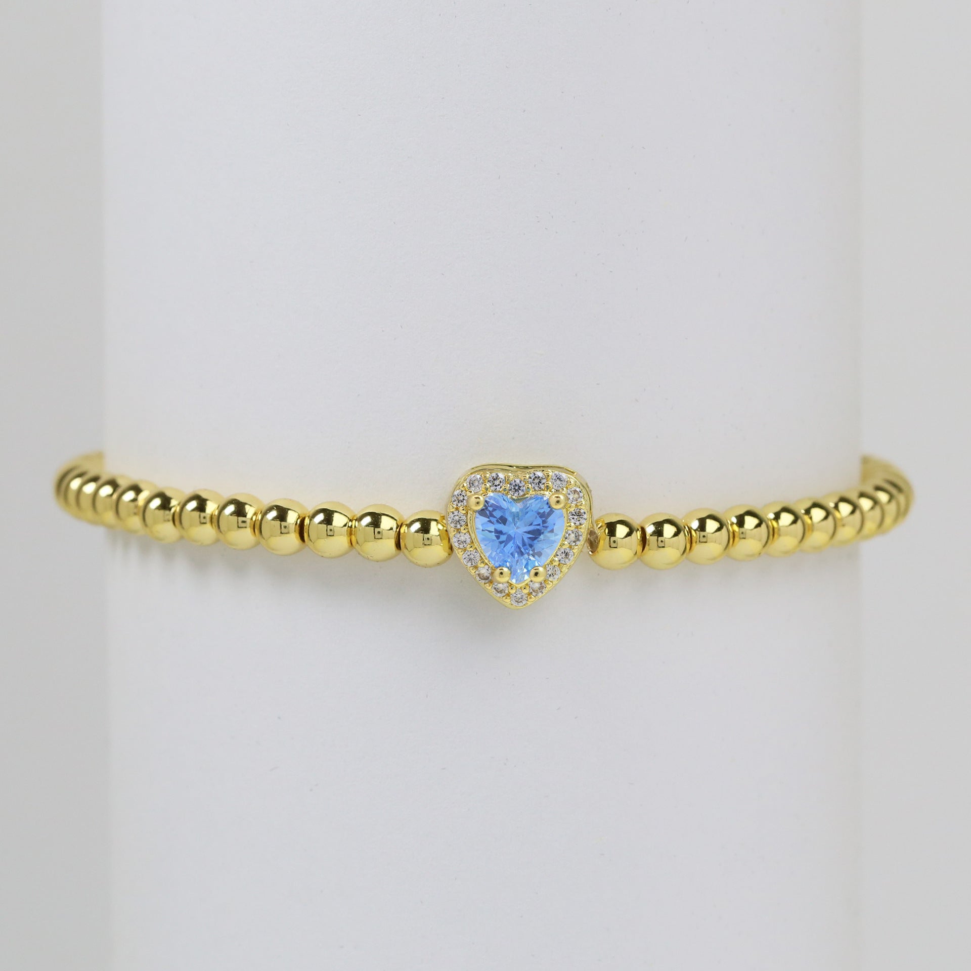 Lillyana Birthstone Charm Bracelet - March Birthstone [A6IABVDM]