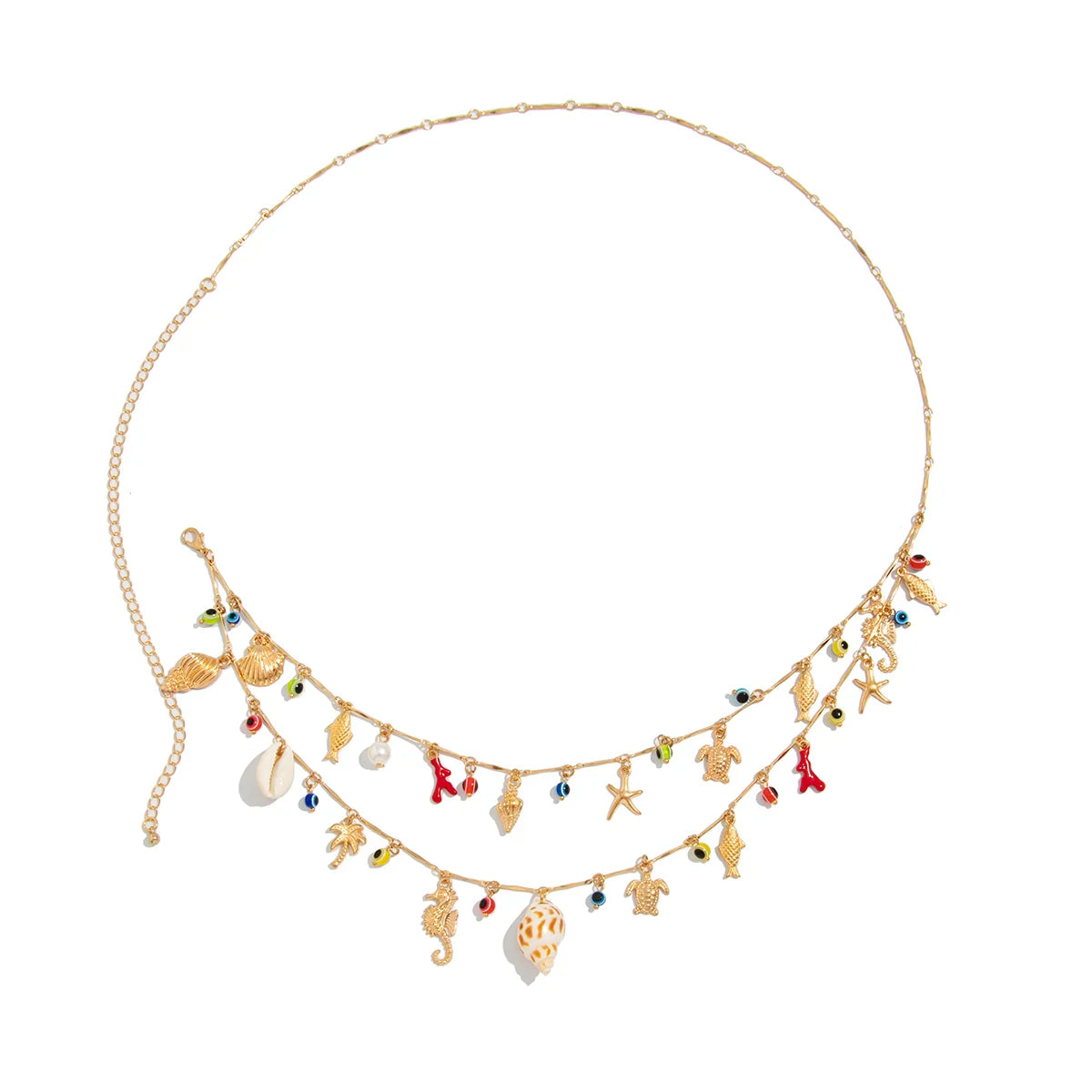 Carmella Tassel Charm Waist Chain - Gold