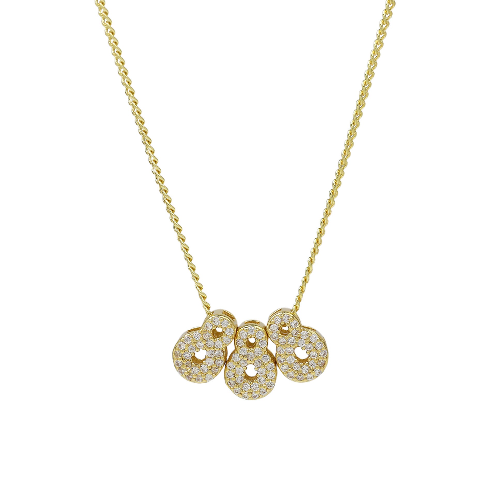 Christie Angel Number Pendant Necklace - 888 Gold [WCGW0XGF]