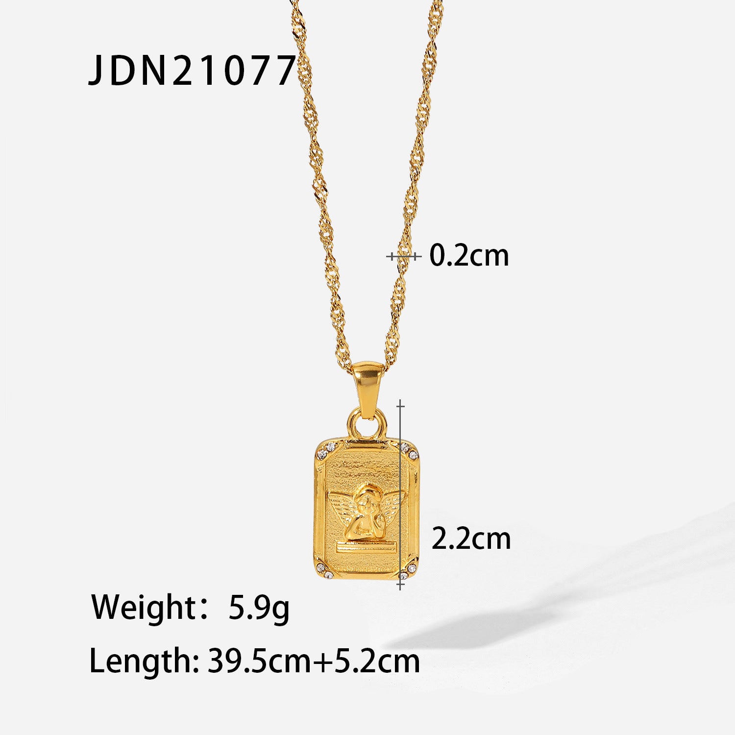 Jessie Angel Pendant Necklace - JDN21077 [EFR027KH]