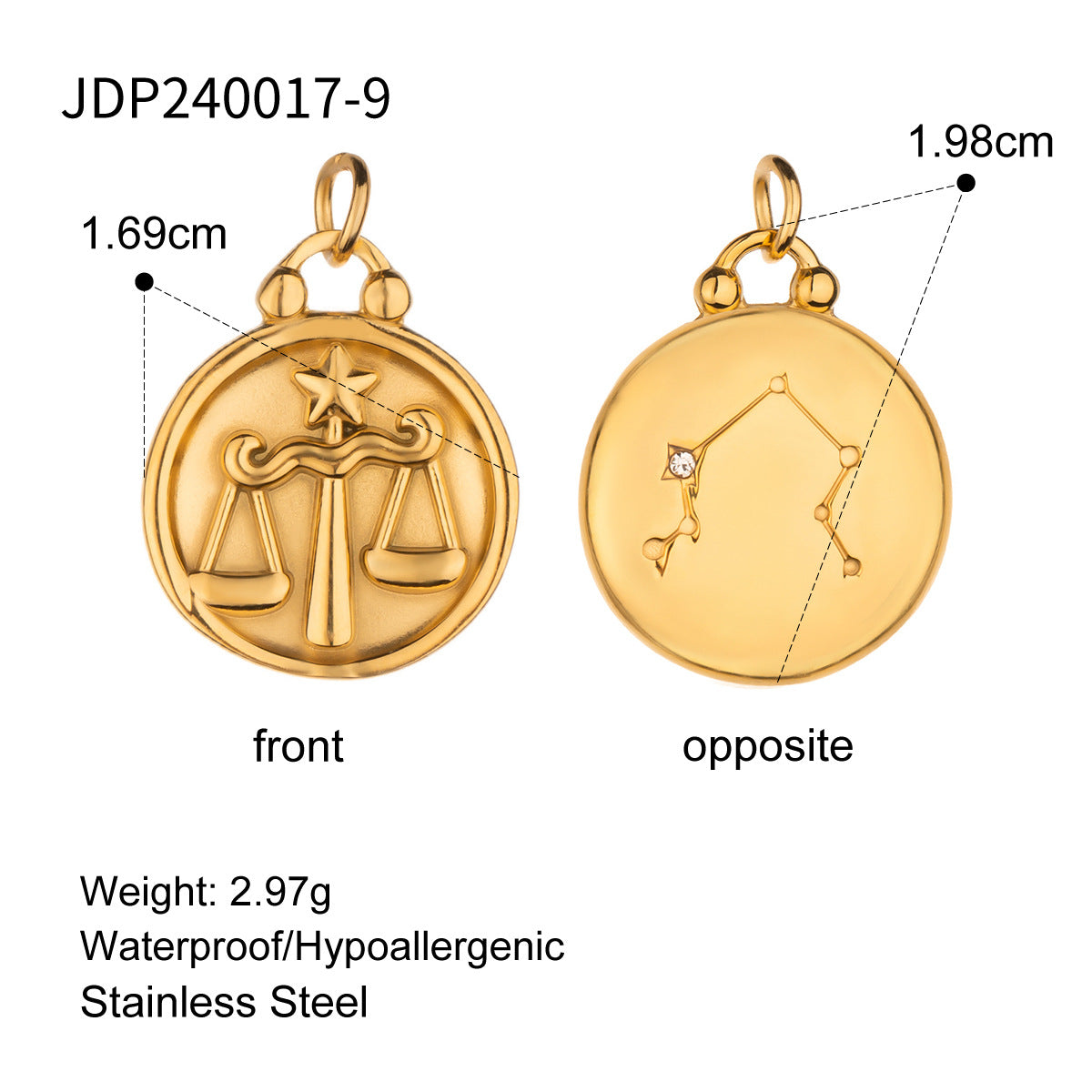 Harmonee Zodiac Constellation Necklace - JDP240017-9 [EVLVSU86]