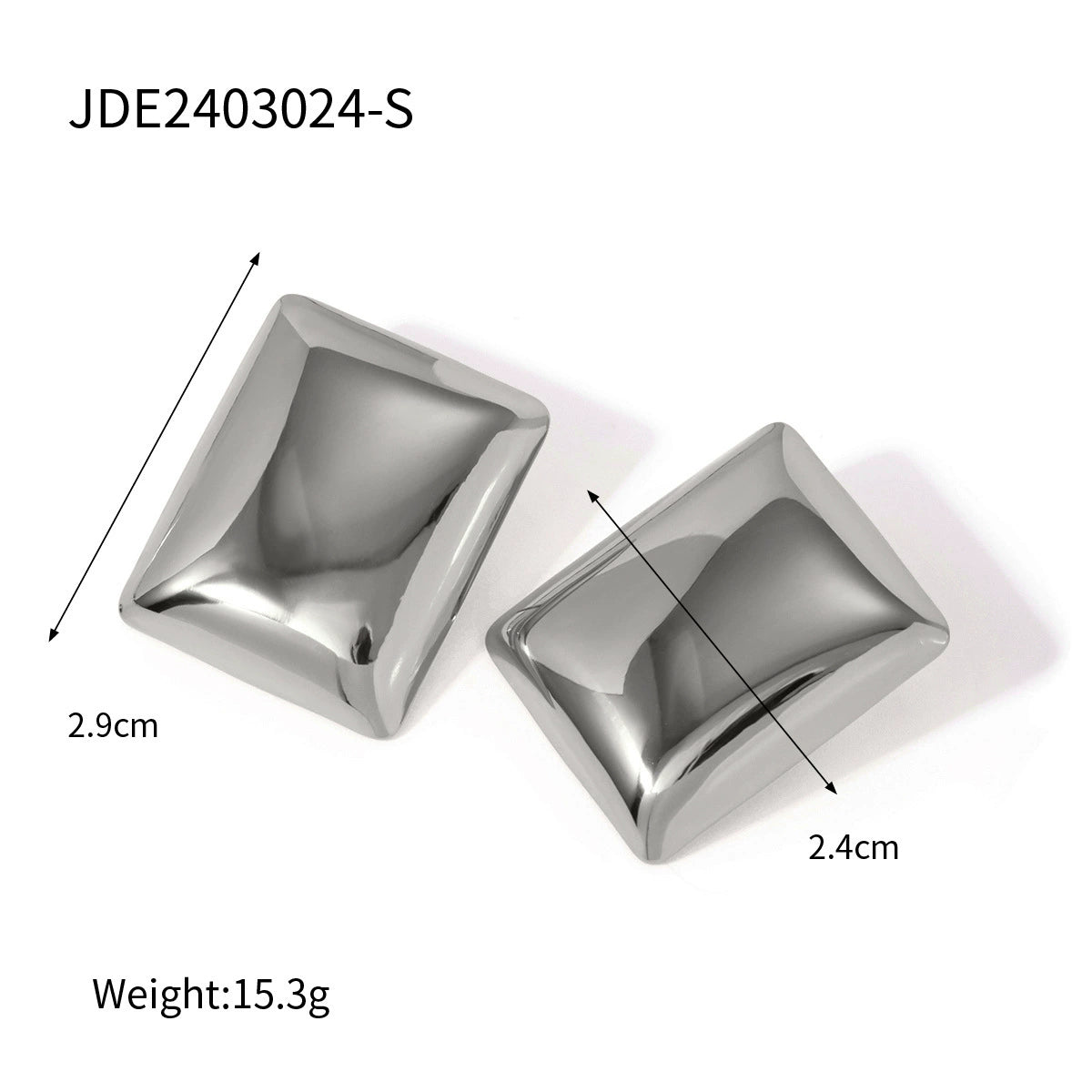Queena Titanium Pearl Hoops - JDE2403024-S [RPTKCIJO]