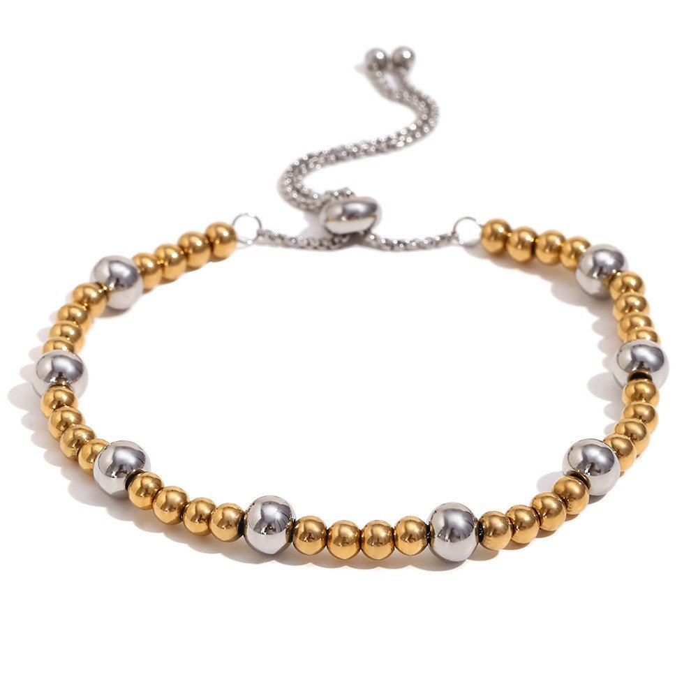 Aja Two-Tone Jewelry Collection - Drawstring Bead Bracelet [SO7V5H9D]