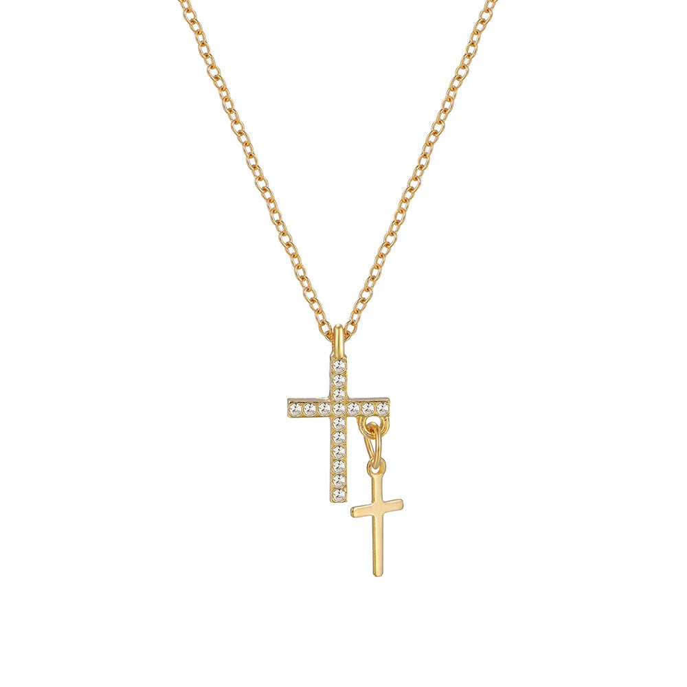 Zarina Chunky Cross Necklace - Style 1 [T0T466I3]