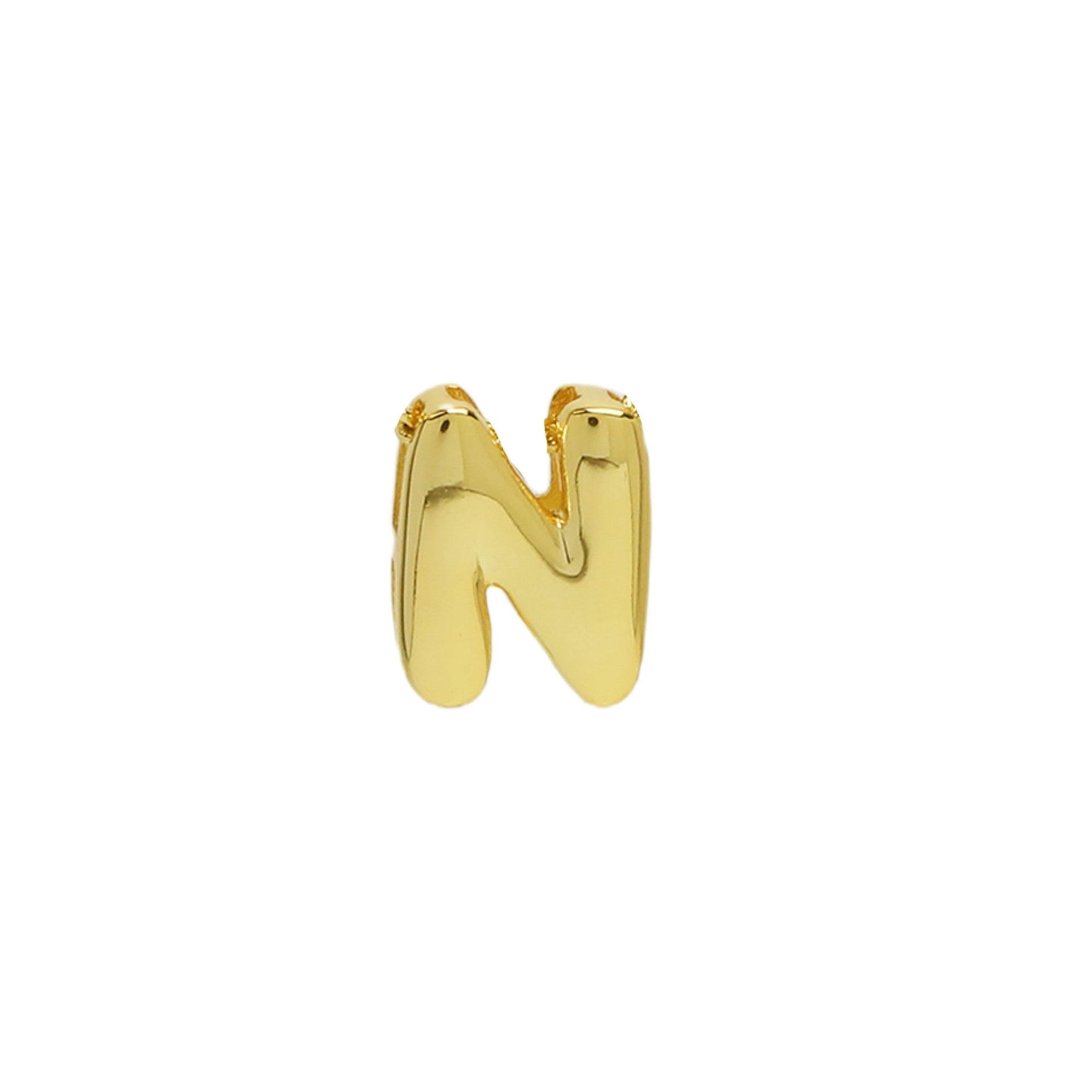 Rina Bubble Initial Charm - Gold N (Charm) [KNF99R78]