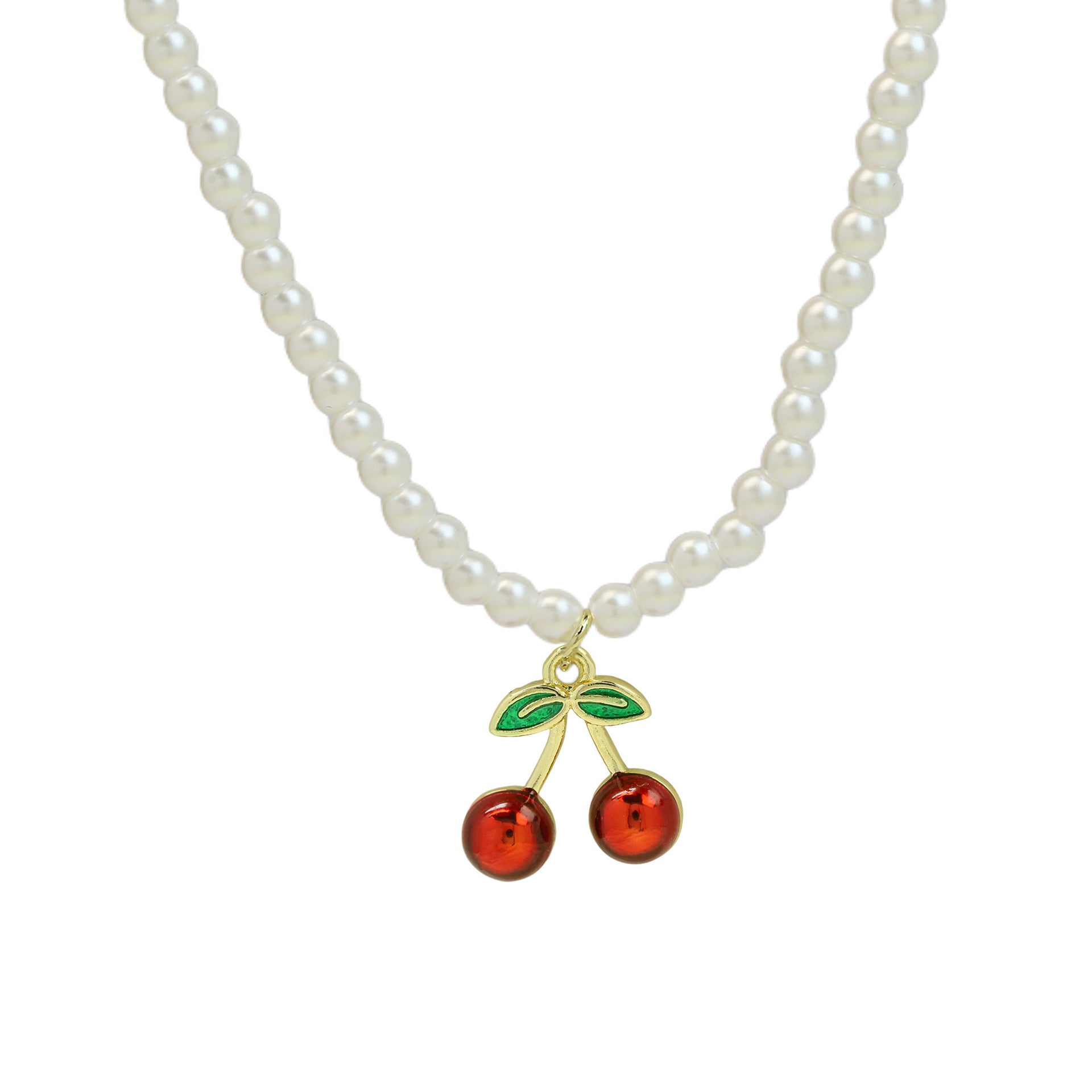 Alana Enamel Fruit Pendant Necklace - Avocado [59V4DMMV]