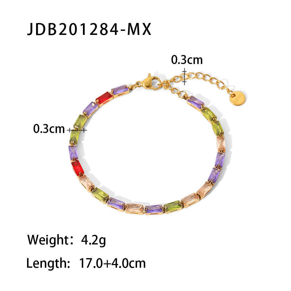 Iyla Sparkling Zircon Bracelet - JDB201284-MX [ODMFMX61]