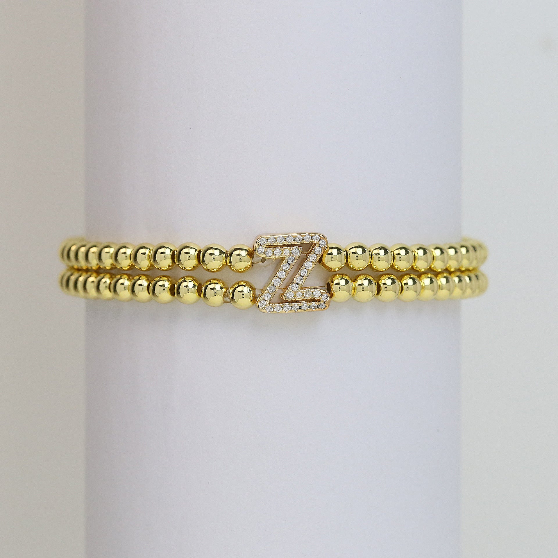 Alexandra Bubble Initial Bracelet - Z [RE3DY12O]