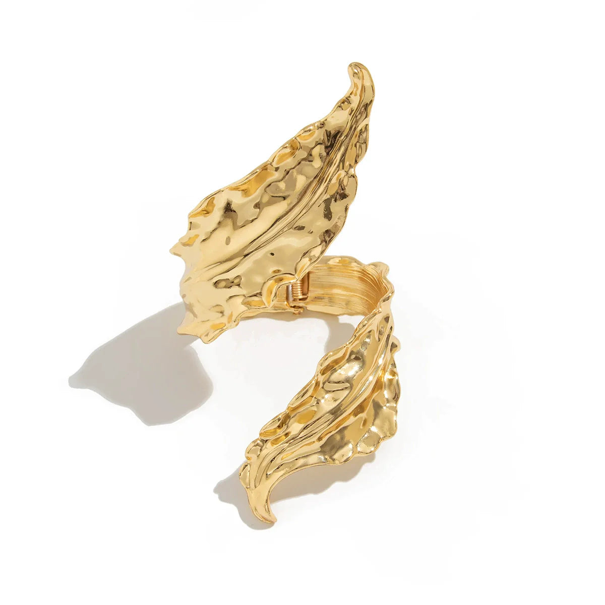 Naiomi Irregular Leaf Cuff - Gold