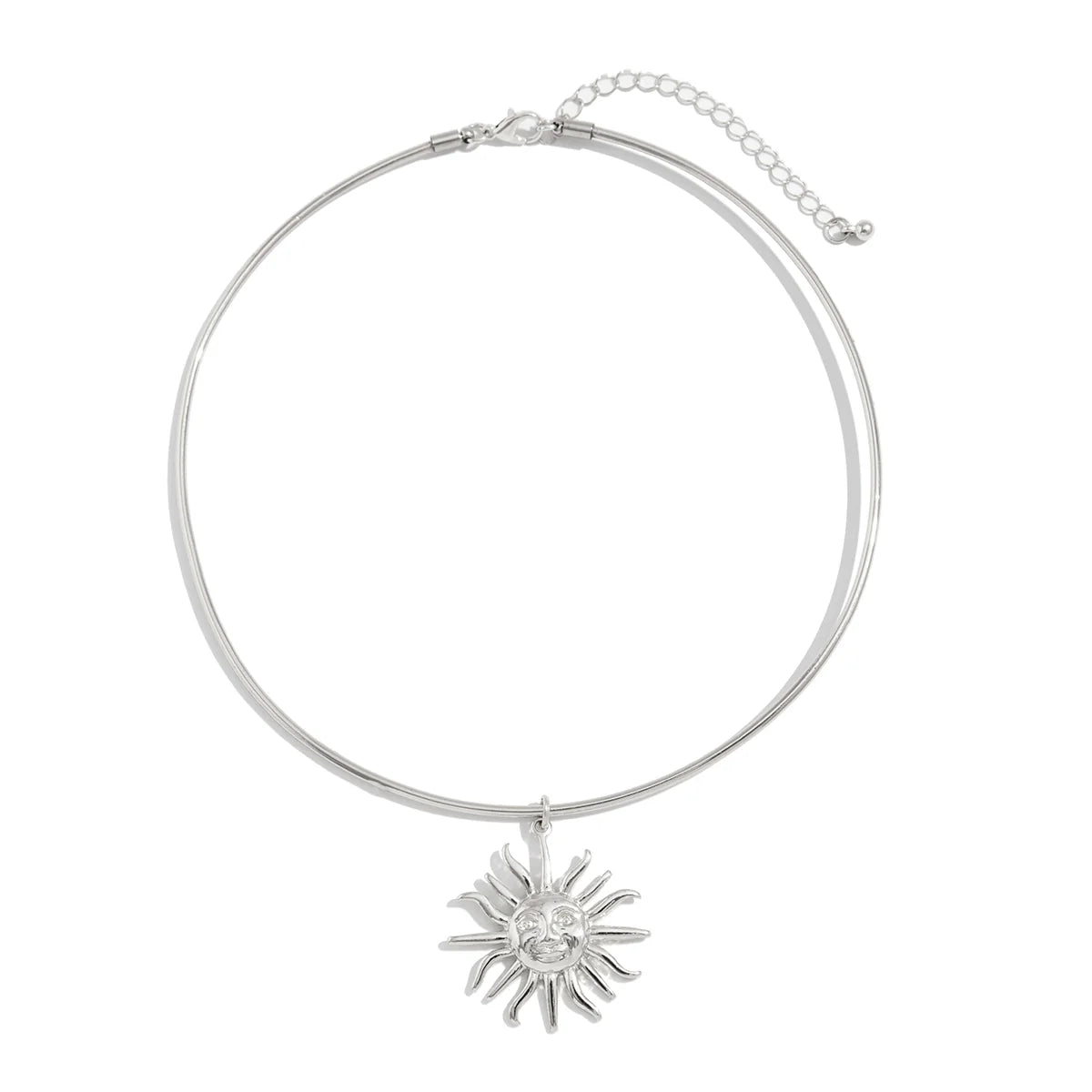 Yaritza Celestial Sun Necklace - Silver