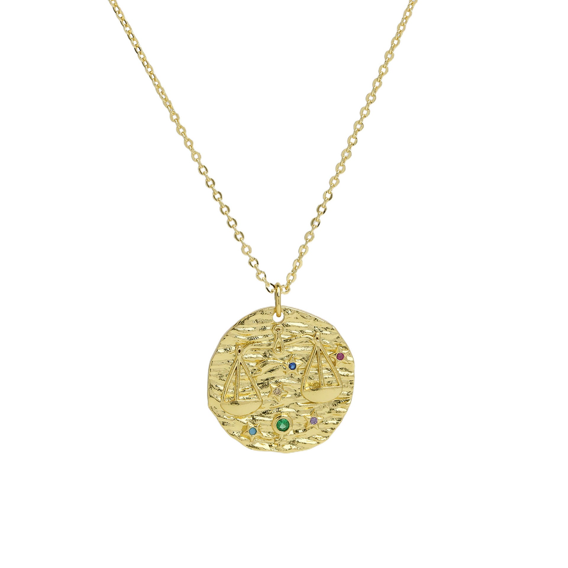 Melony Zodiac Pendant Necklace - Libra [035XUQM3]