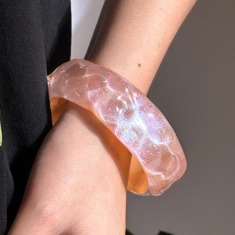 Evelynne Iridescent Glitter Bangle - C Orange [7CEBBPVB]