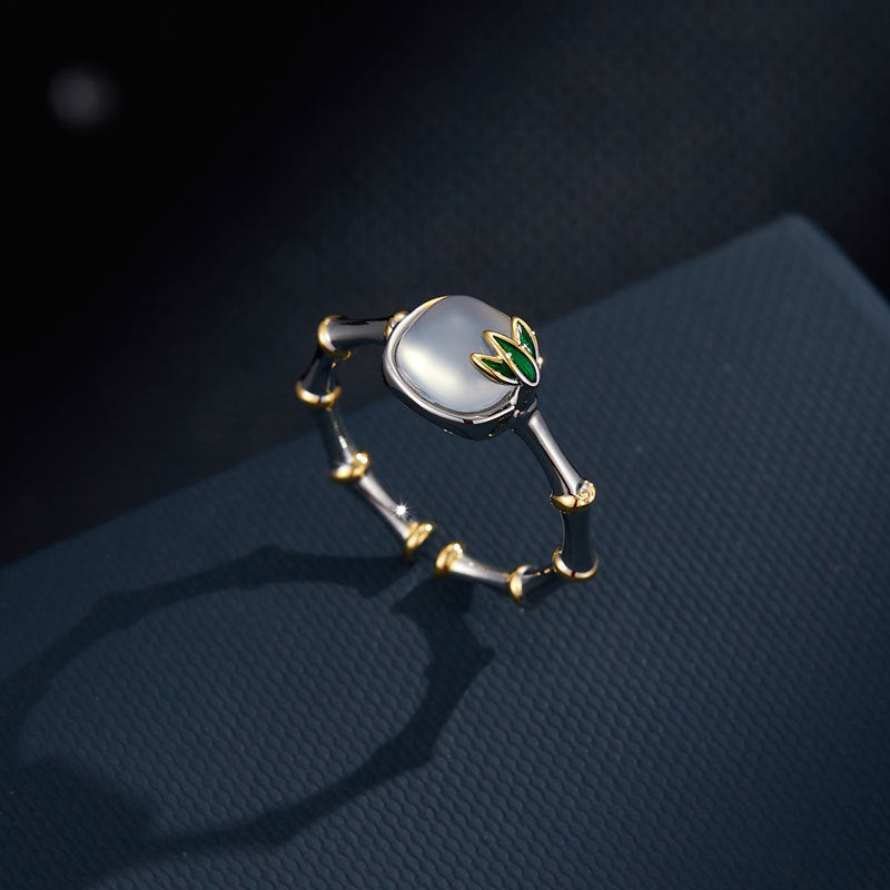 Brystal Agate Bamboo Ring - Style 1 [9C71QVTR]