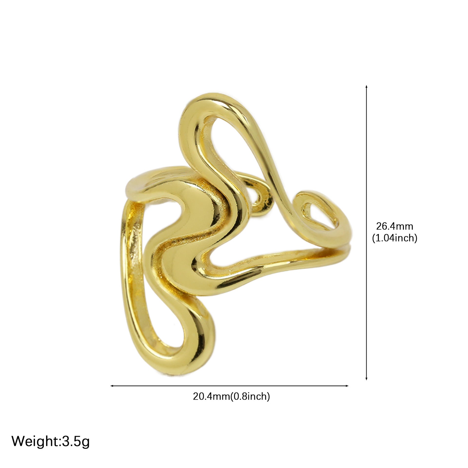 Emily Two-Tone Heart Ring - FR50390402 [D8Z2ZFR3]