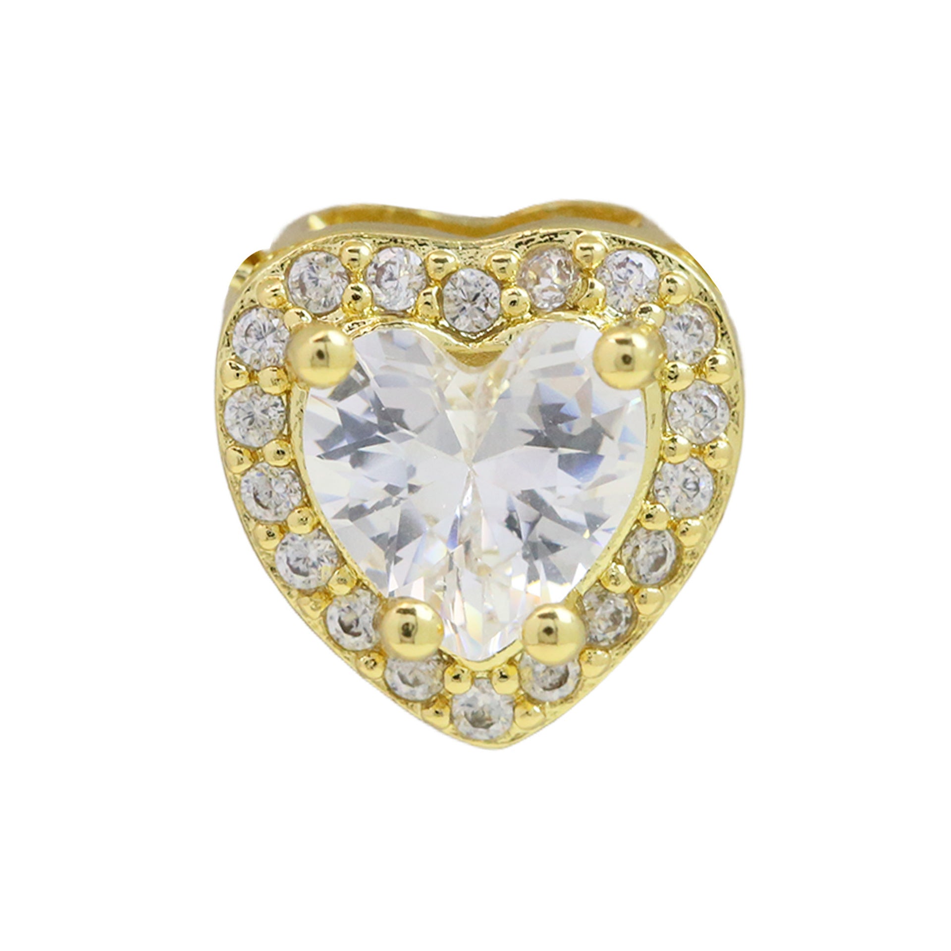 Briar Heart Initial Necklace - April Birthstone Heart [Q7NOYV6E]