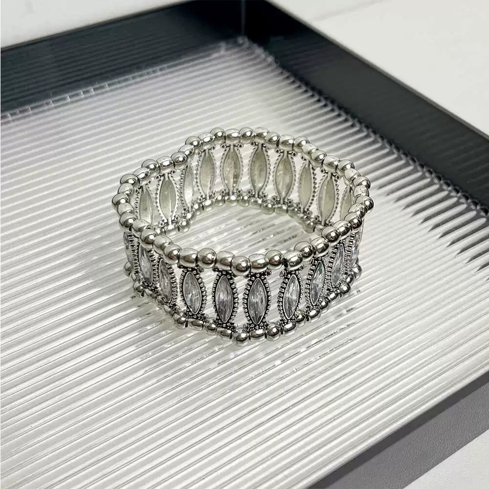 Harmoni Vintage Rhinestone Bracelet - Wide Version Bracelet [OV4RGHKY]