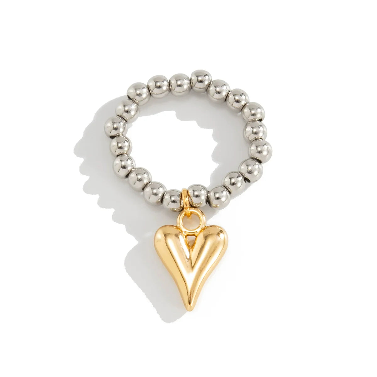 Kenly Elastic Heart Rings - Mixed Color