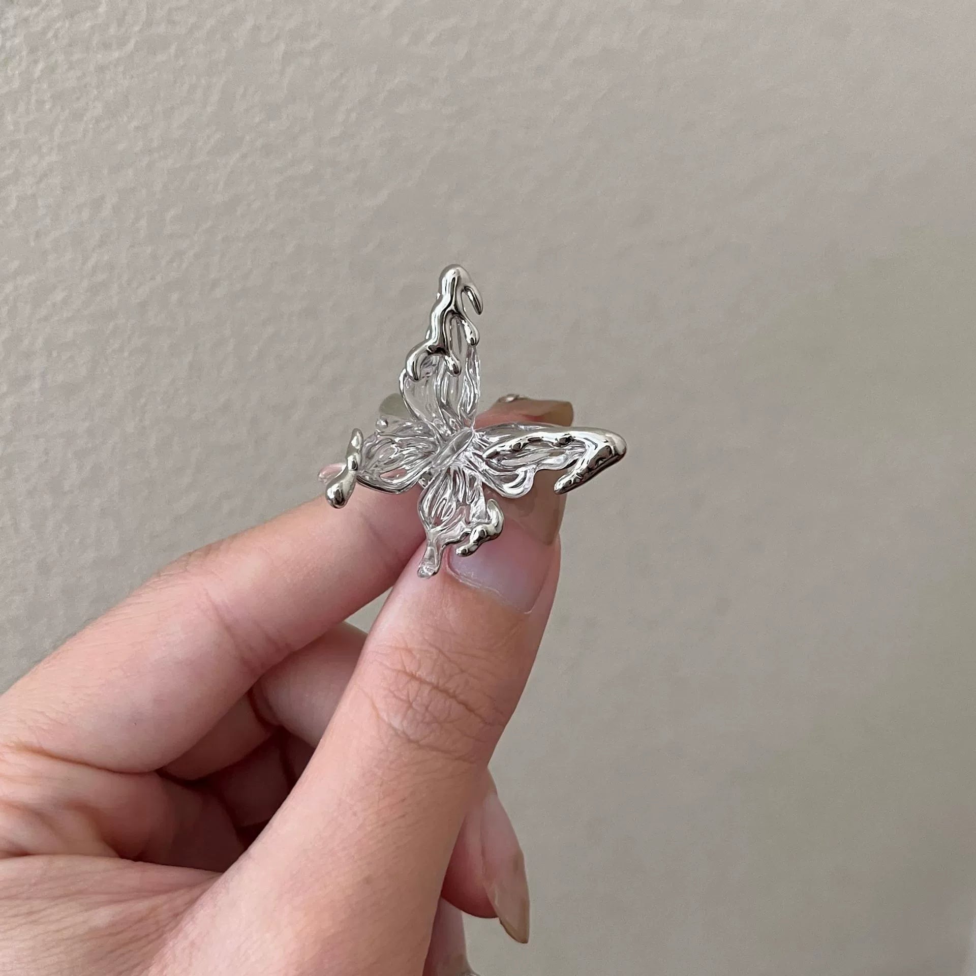 Yasmine Enchanted Bloom Ring - Lava Butterfly Ring [IT10B5HP]