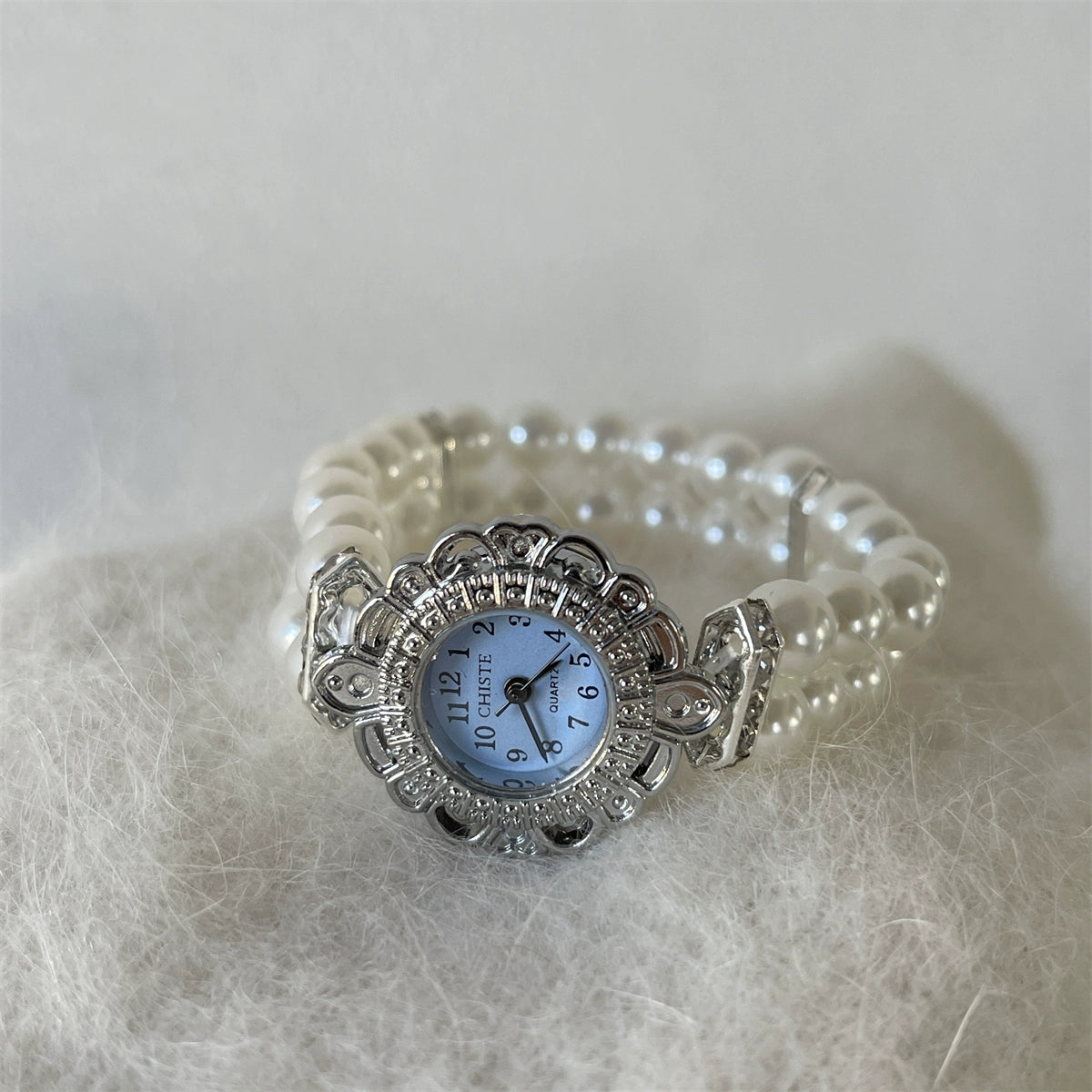 Bowie Crystal Blossom Watch - Blue [FV551Q76]