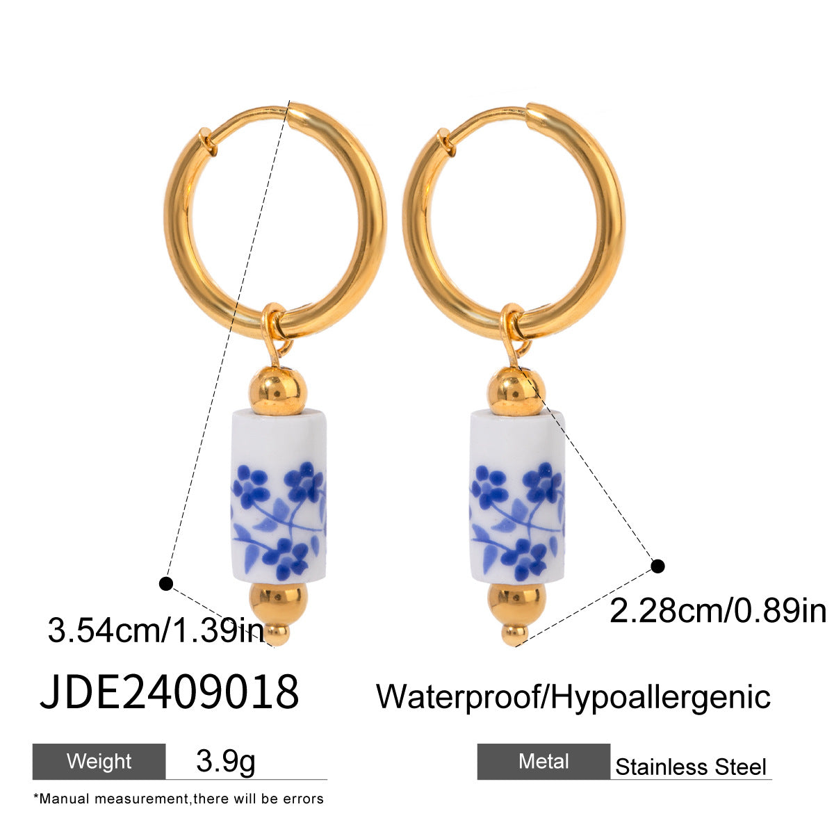 Aela Goldfish Pearl Earrings - Gold Goldfish with Purple Enamel [5W6PKEPT]