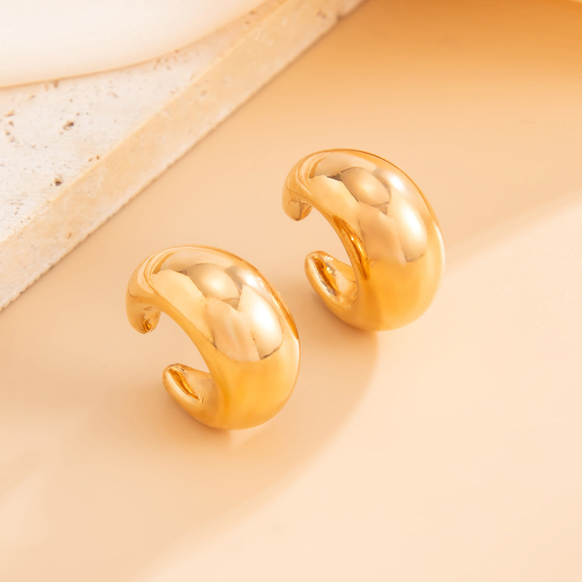Imara Irregular Geometric Stud Earrings - Style 1 [NWBIGDSZ]