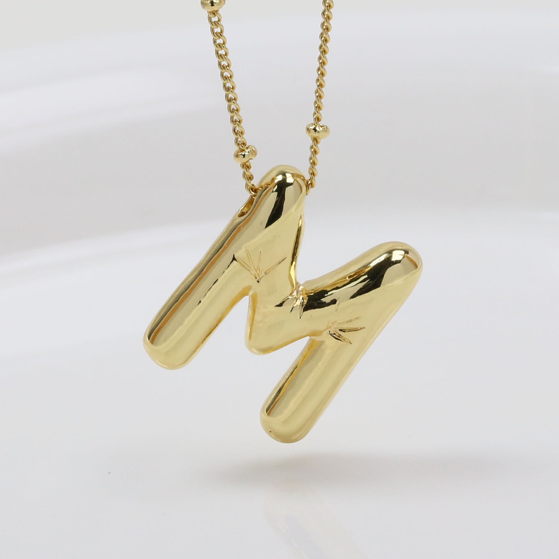 Aberdeen Bubble Initial Necklace - M (Necklace) [6UF9UYXW]