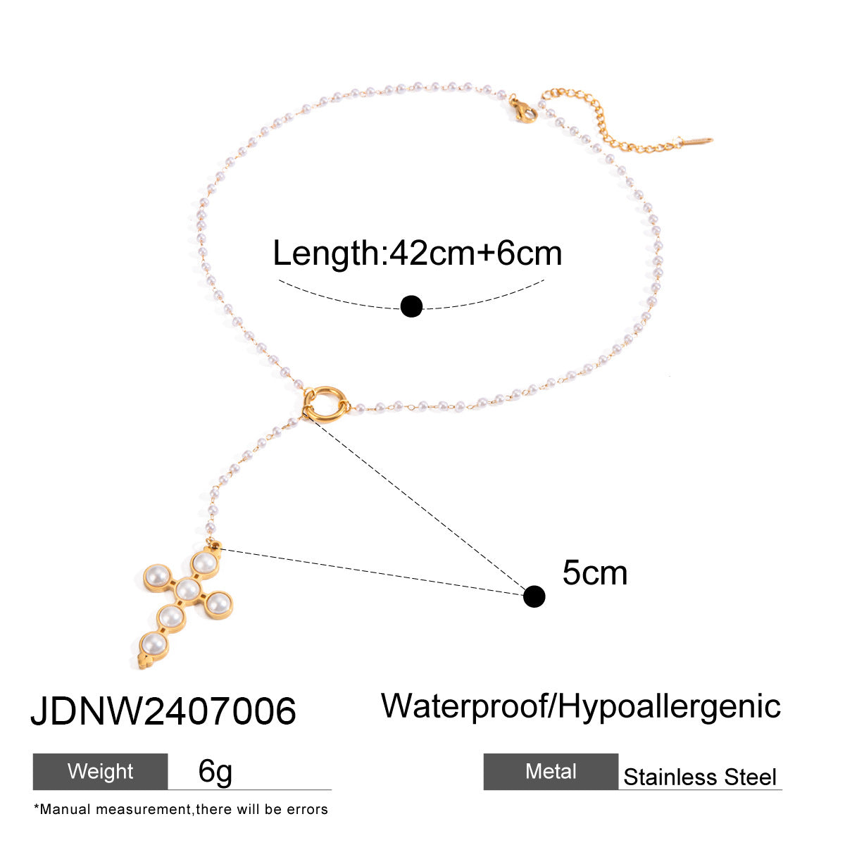 Baylei Zircon Cross Necklace - Cross Style 9 [GOVBXT9Y]