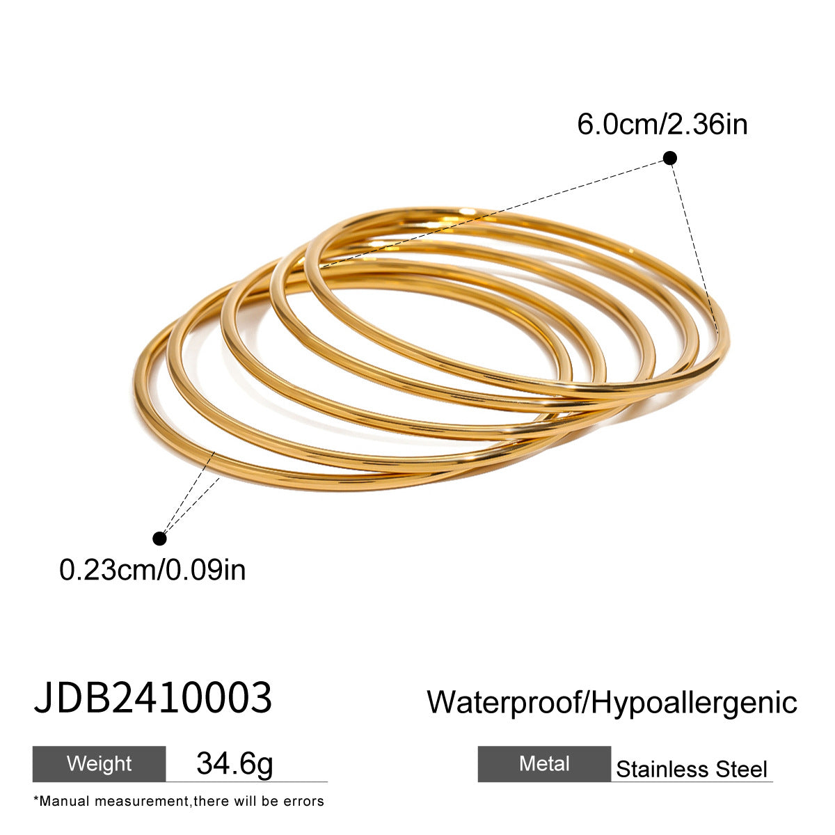 Tyana Sleek Bangle Bracelet - JDB2410003 [JMI8JFAY]