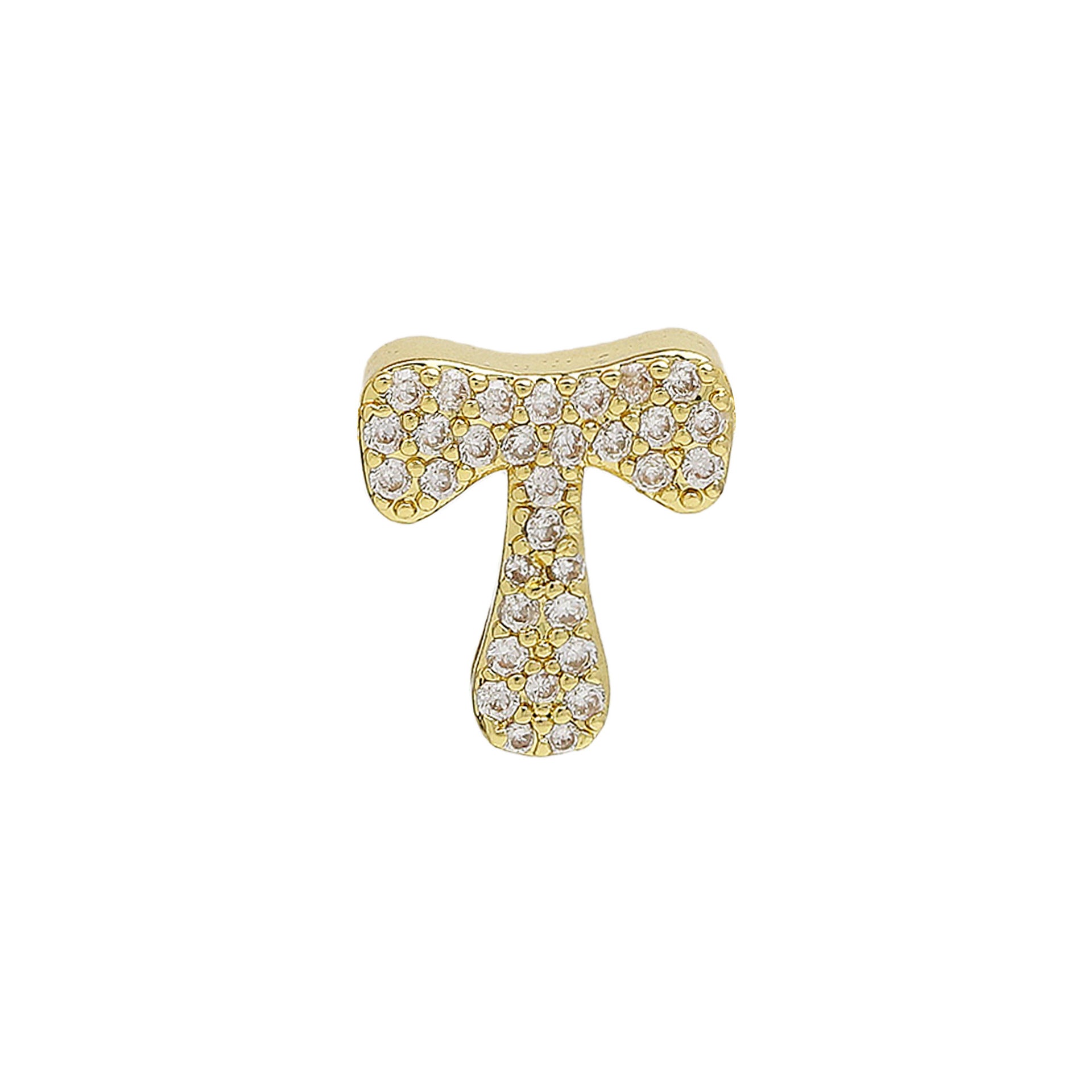 Katheryn Pave Initial Necklace - T [1U2QBGVB]