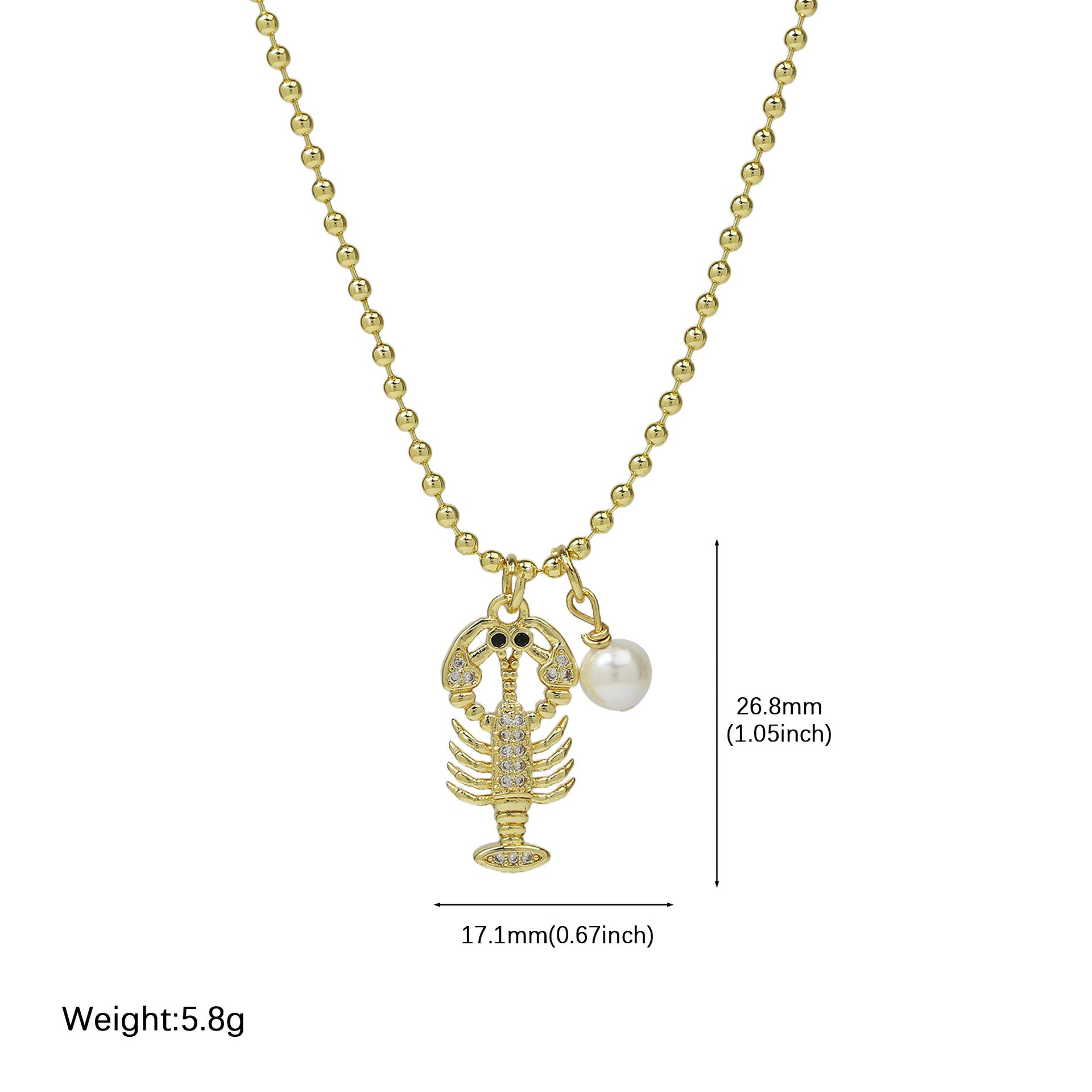 Lynley Ocean Charm Necklace - Style 2 [7ZGCPPUL]