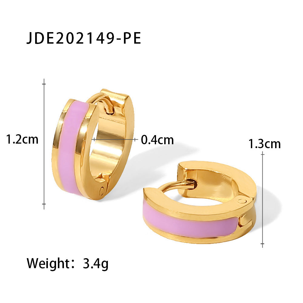 Evangelyn Orbit Drop Earrings - Rose Gold Tone [Y89R2SNZ]