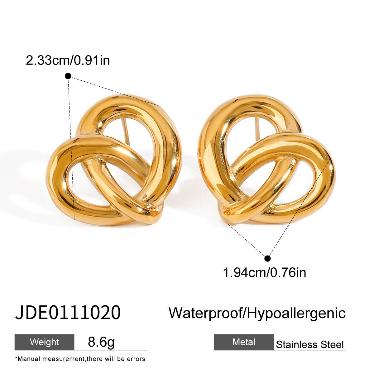 Gloria Heart Hoop Earrings - Polished Silver [U100JE00]