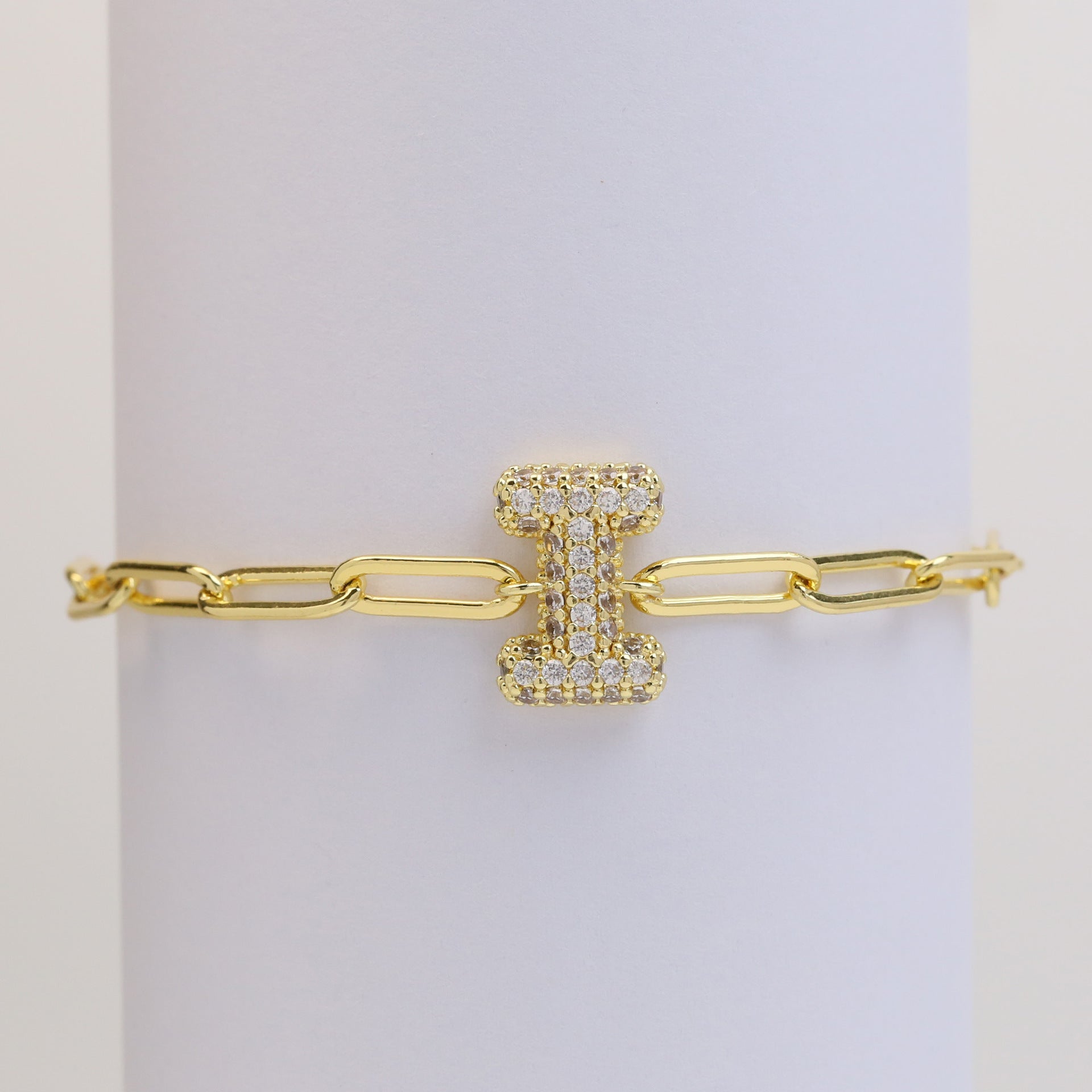 Willow Bubble Initial Bracelet - I [PIBHB7GE]