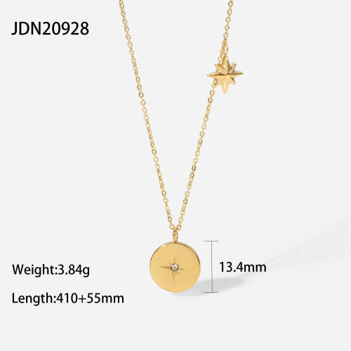 Zori Celestial Zircon Necklace - JDN20928 [HPWSHHDB]