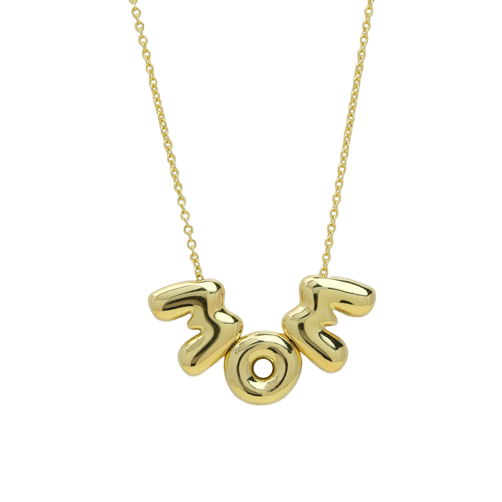 Aubry Dainty Letter Necklace - MOM Pendant [696JPS74]