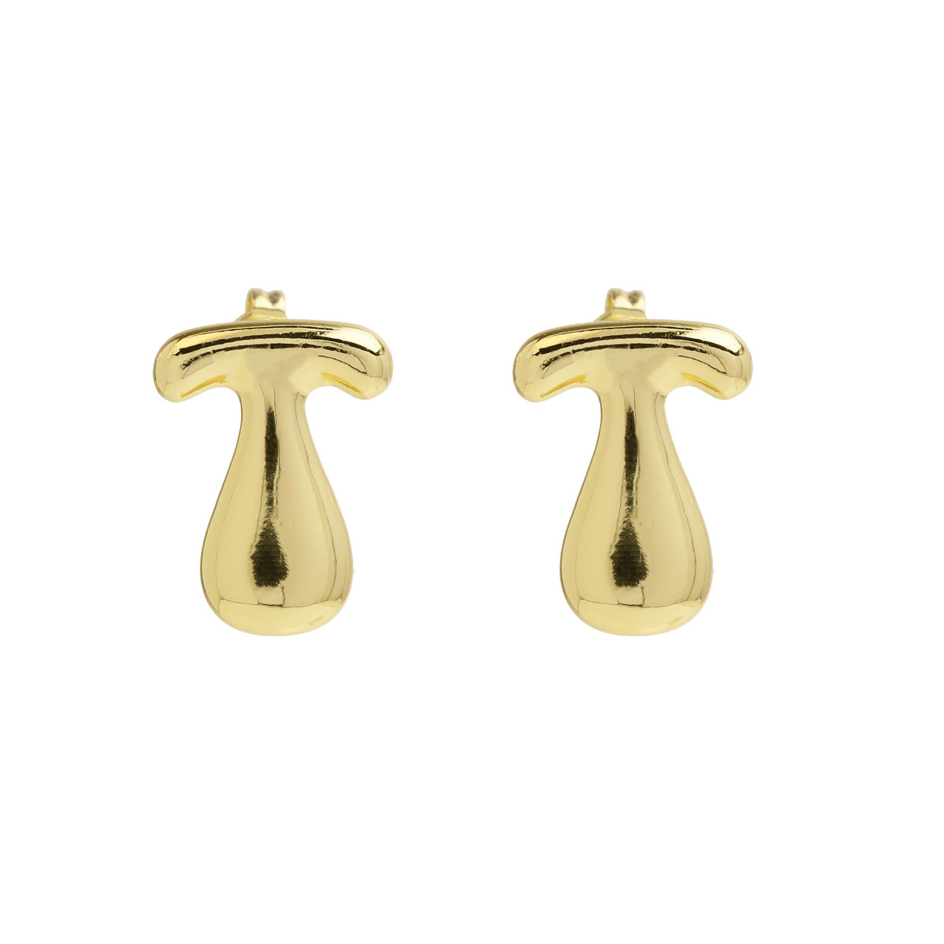 Kennedy Pave Initial Studs - T [EZ4A0FGD]