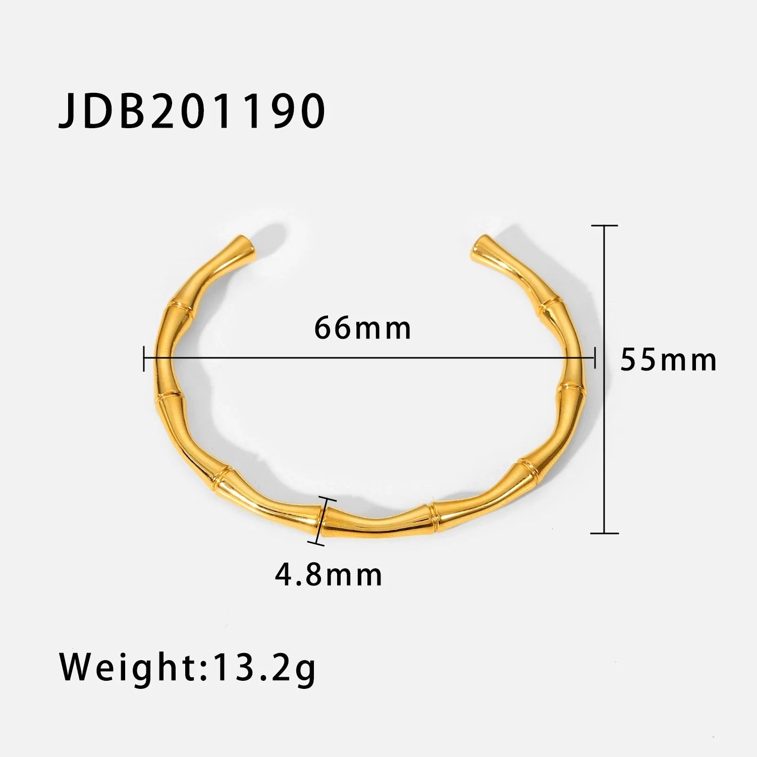 Josefina Zircon Plated Cuff Bracelet - JDB201190