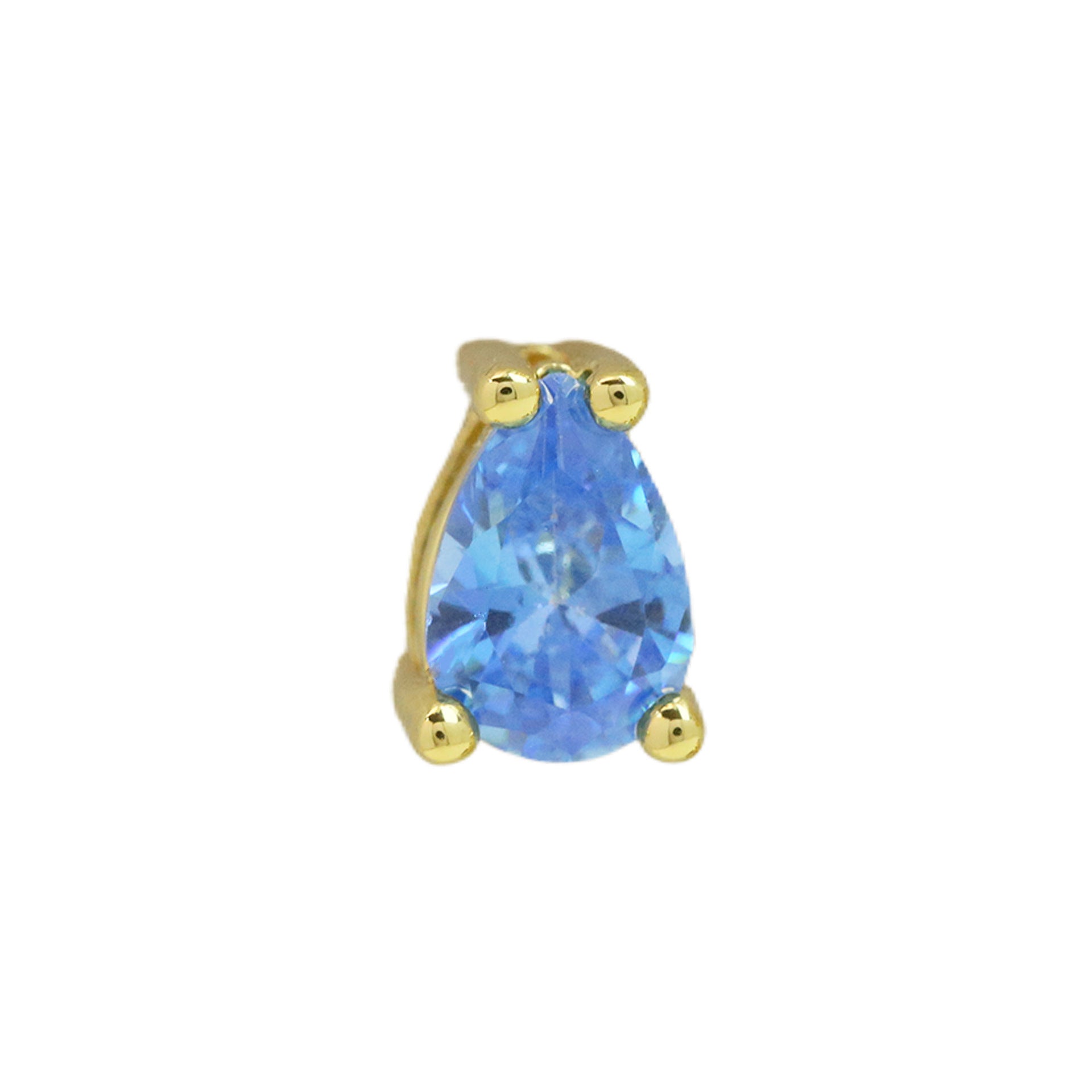 Kynsley Gold Charm Necklace - December Birthstone Drop [1U0Z86VH]