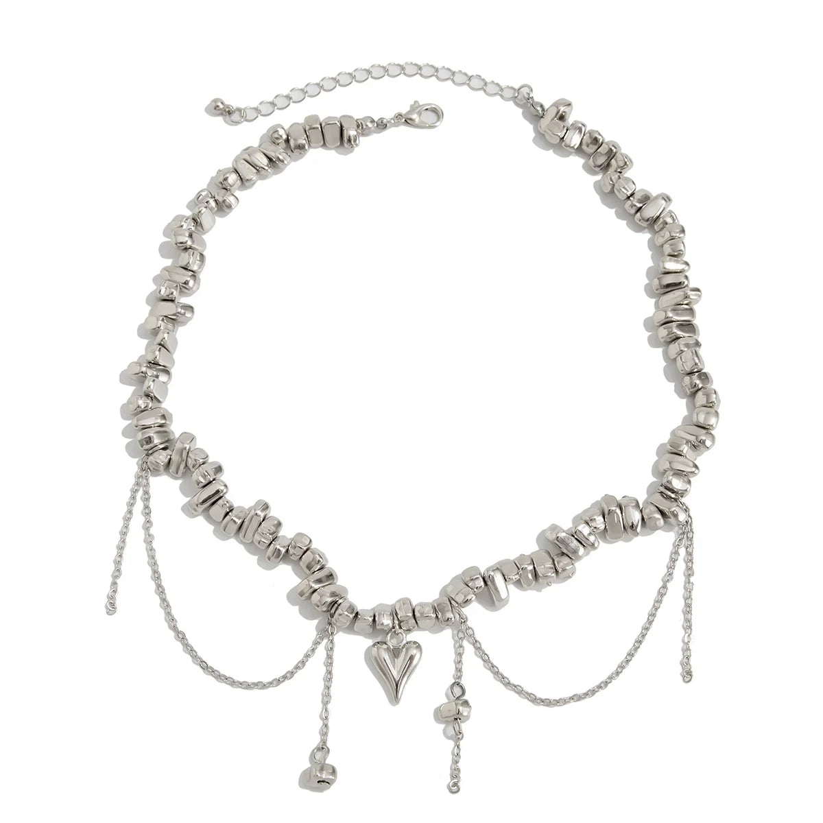 Chrislynn Faux Pearl Heart Necklace - Style Four