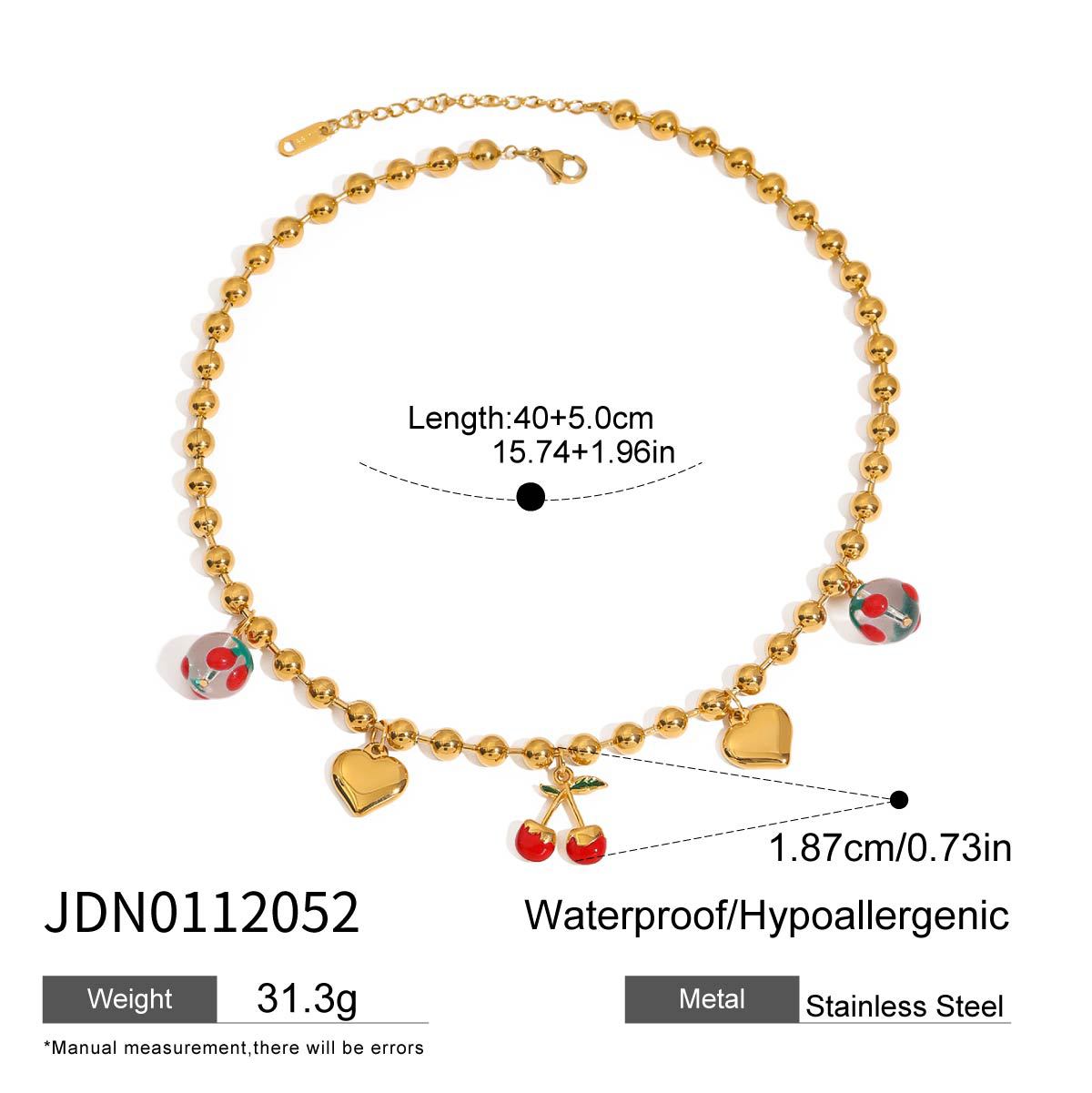 Zakia Fruit Charm Jewelry - Grape Charm Necklace [4ENG14R6]