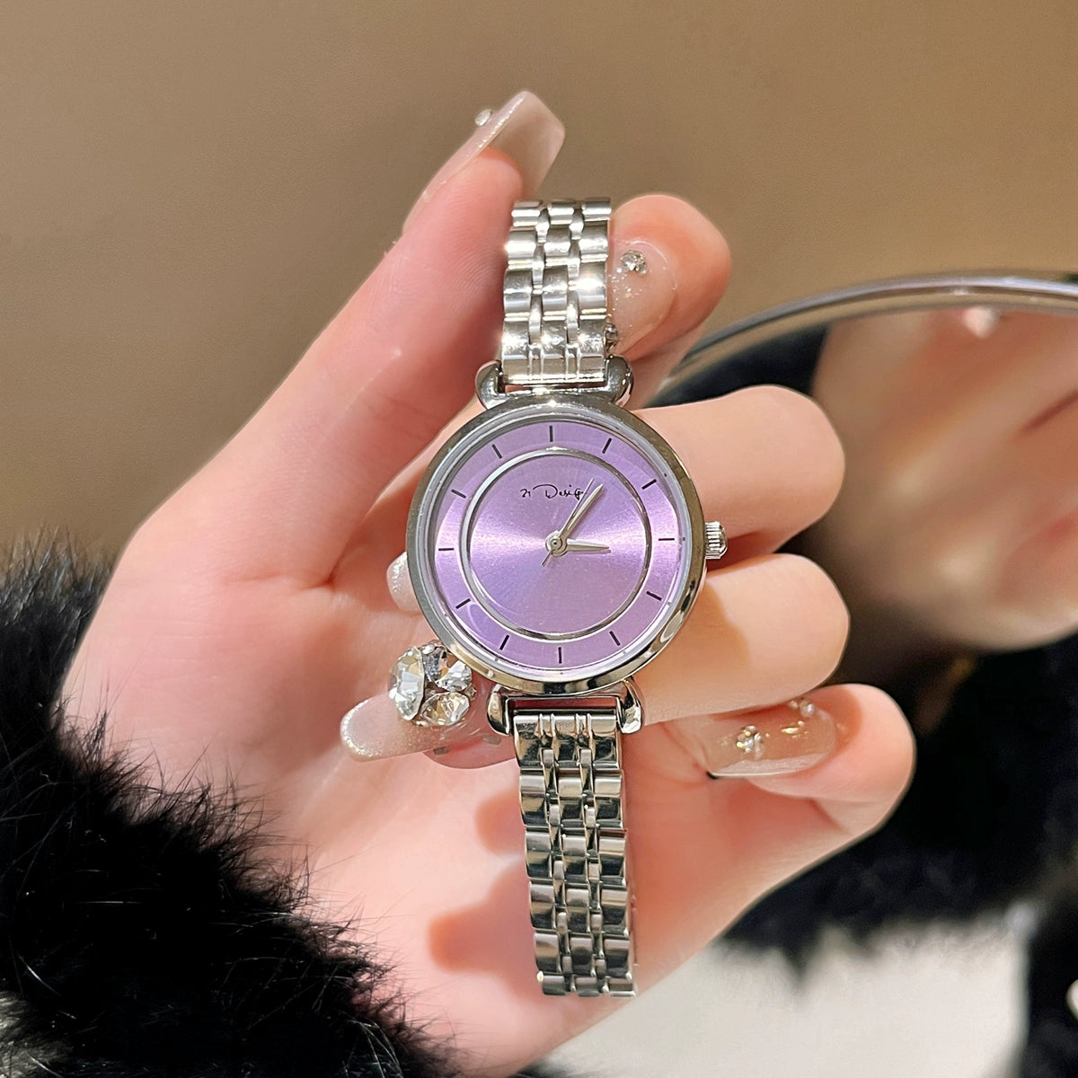 Davis Classic Mesh Watch - Amethyst Purple [DIP4X1LN]