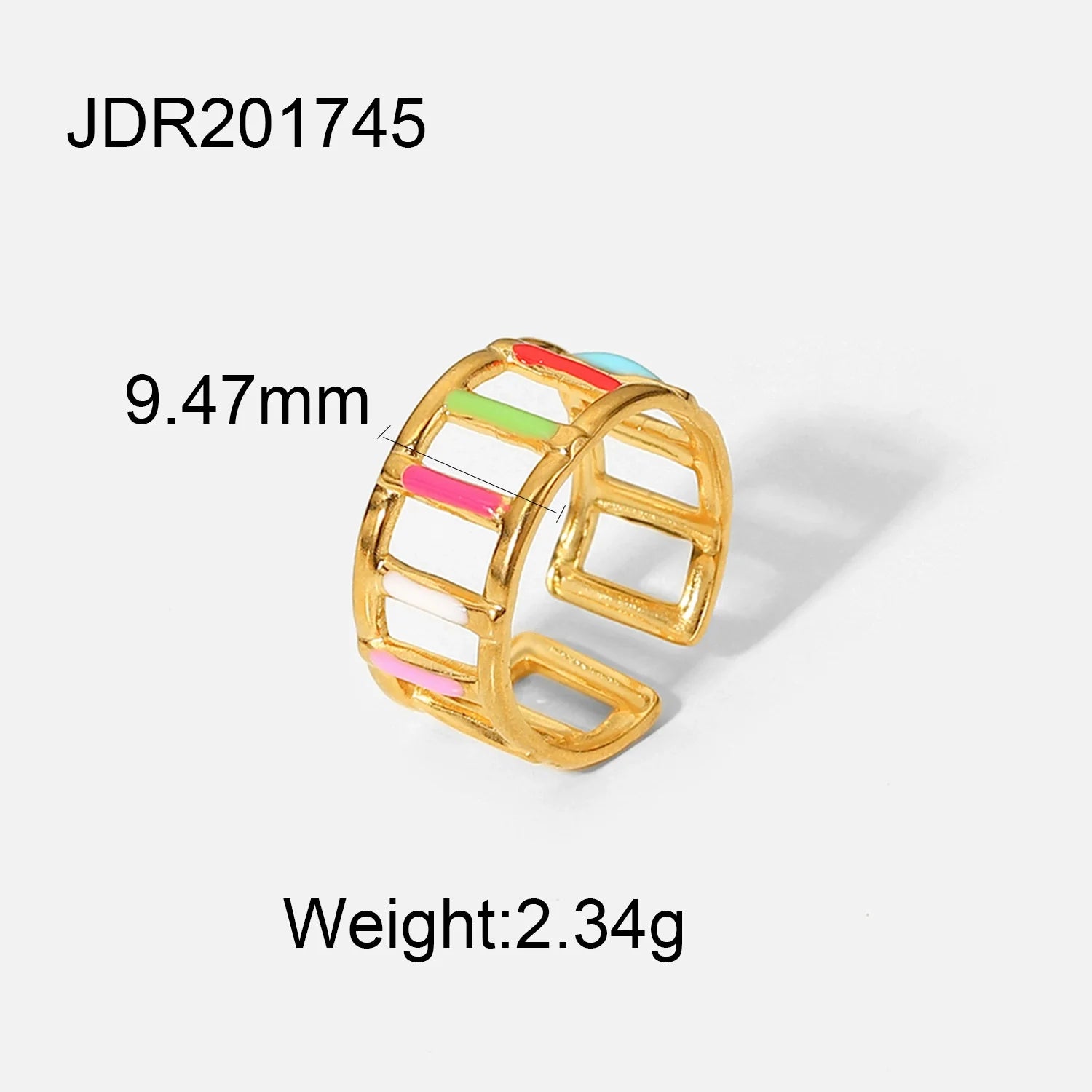 Rei Vibrant Enamel Ring - undefined