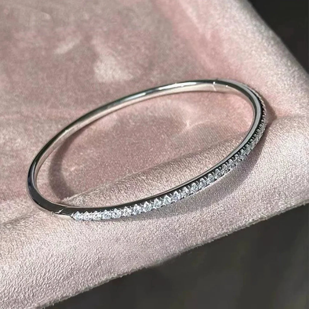Amayiah Starlight PavŽ Bracelet - Single Zircon Chain Bracelet